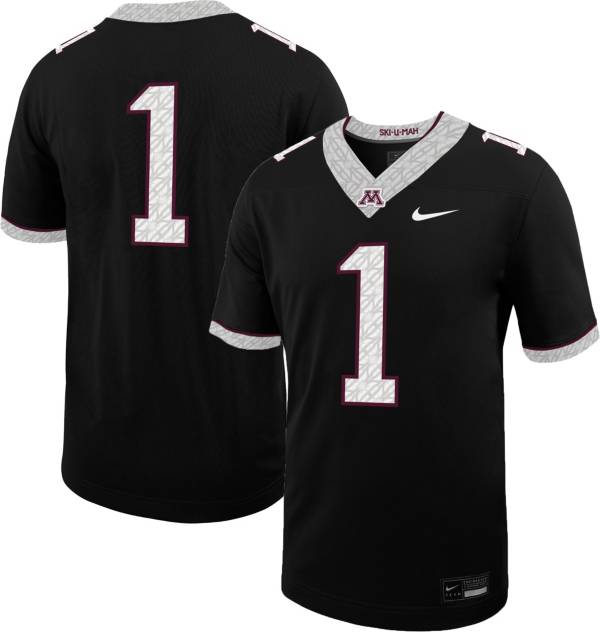 Nike Men's Minnesota Golden Gophers #1 Black Alternate Dri-FIT Game Football Jersey product image