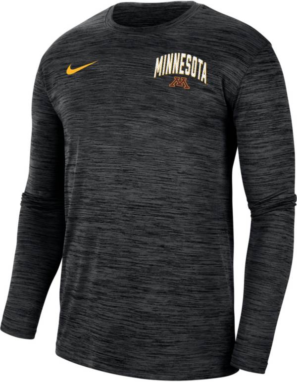 Nike Men's Minnesota Golden Gophers Black Dri-FIT Velocity Football Sideline Long Sleeve T-Shirt product image