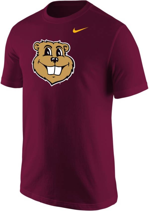 Nike Men's Minnesota Golden Gophers Maroon Goldy Face Cotton T-Shirt product image