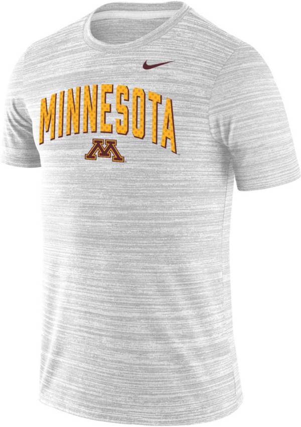 Nike Men's Minnesota Golden Gophers White Dri-FIT Velocity Legend Football Sideline Team Issue T-Shirt product image