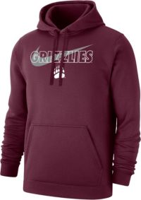 Nike Men's Montana Grizzlies Maroon Club Fleece Wordmark Pullover ...