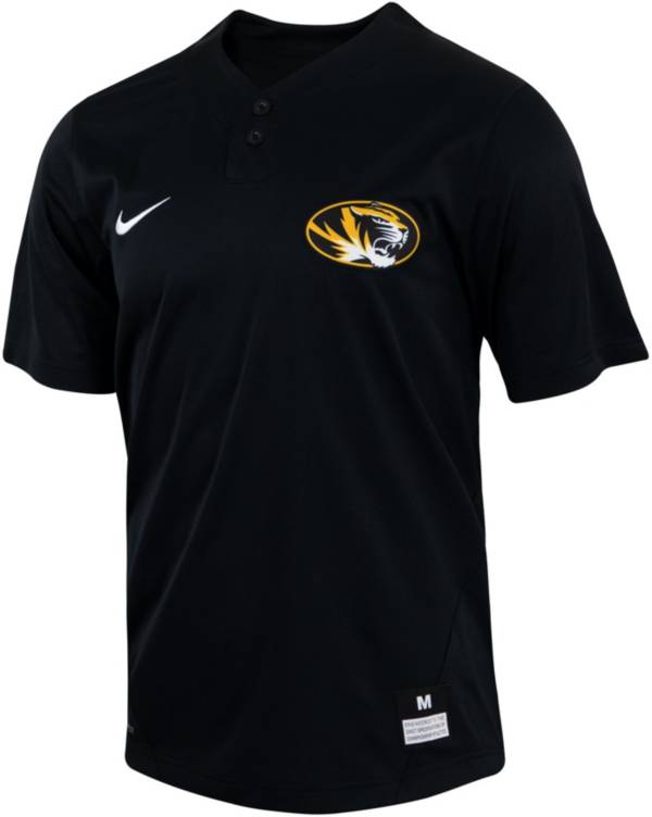 Nike Men's Missouri Tigers Black Two Button Replica Baseball Jersey product image