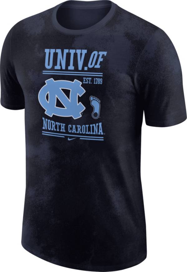 Nike Men's North Carolina Tar Heels Navy NRG Cotton T-Shirt product image