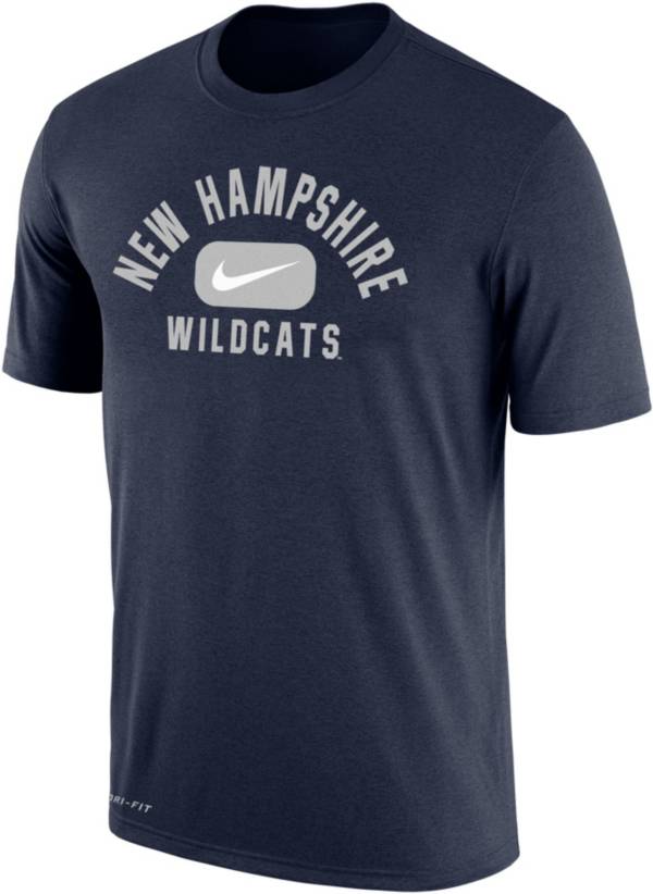 Nike Men's New Hampshire Wildcats Blue Dri-FIT Cotton Swoosh in Pill T-Shirt product image