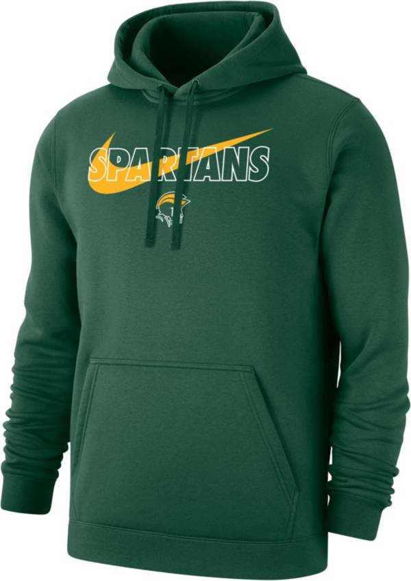 Nike Men's Norfolk State Spartans Green Club Fleece Wordmark Pullover ...