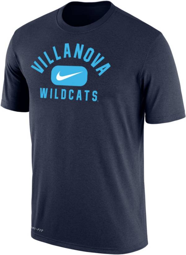 Nike Men's Villanova Wildcats Navy Dri-FIT Cotton Swoosh in Pill T-Shirt product image