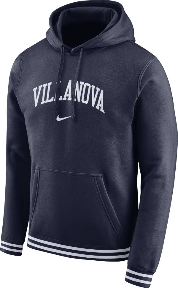 Nike Men's Villanova Wildcats Navy Retro Fleece Pullover Hoodie product image