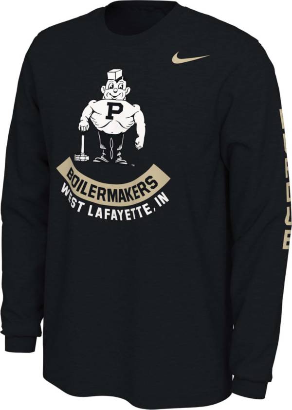 Nike Men's Purdue Boilermakers Black Vault Logo Long Sleeve T-Shirt product image