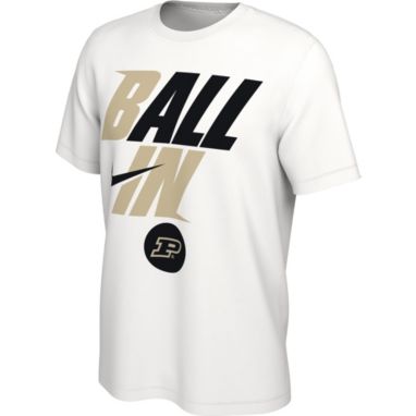 sorry, Nike Men's Purdue Boilermakers White 2022 Basketball BALL IN Bench T-Shirt is currently out of stock