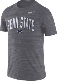 Nike Men's Penn State Nittany Lions Grey Dri-FIT Velocity Football T-Shirt