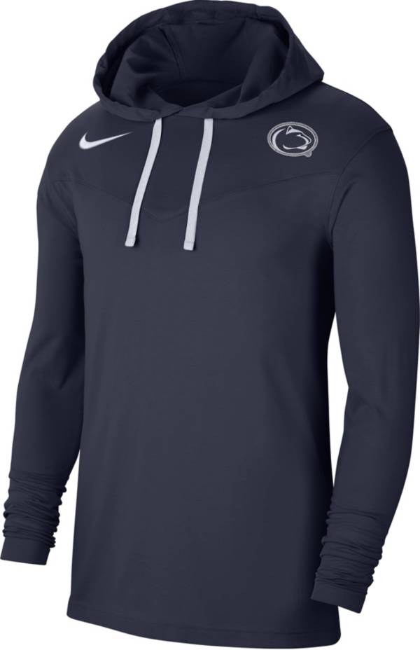 Nike Men's Penn State Nittany Lions Blue Dri-FIT Hoodie T-Shirt product image