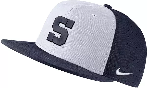 Nike Men's Penn State Nittany Lions Blue Aero True Baseball Fitted Hat, Size 7 1/2