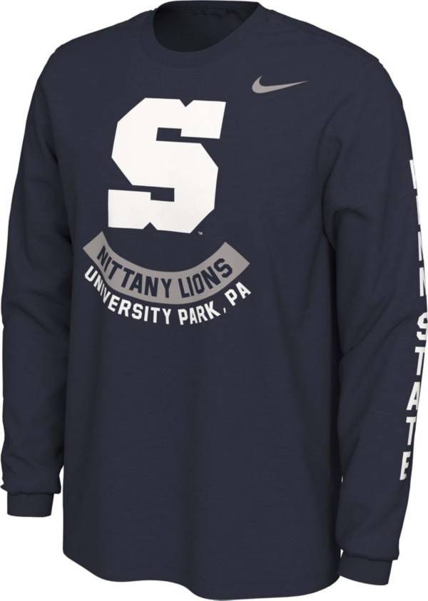 Nike Men's Penn State Nittany Lions Blue Vault Logo Long Sleeve T-Shirt product image