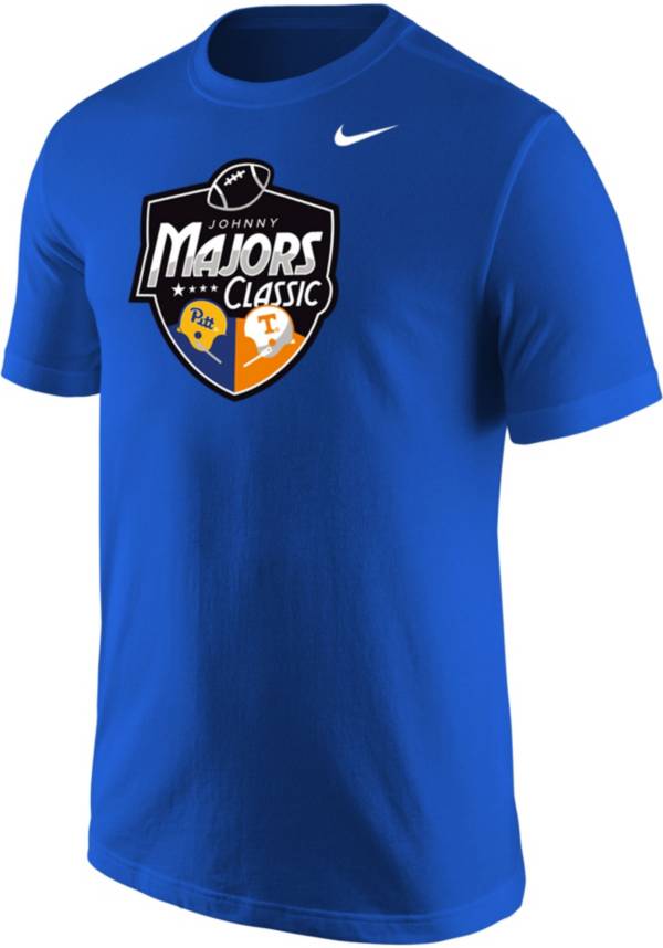 Nike Men's Pitt Panthers vs Tennessee Volunteers Blue Johnny Majors Classic Core Cotton T-Shirt product image