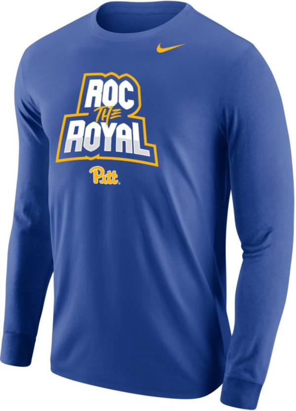 Nike Men's Pitt Panthers Blue Roc the Royal Core Cotton Long Sleeve T-Shirt product image