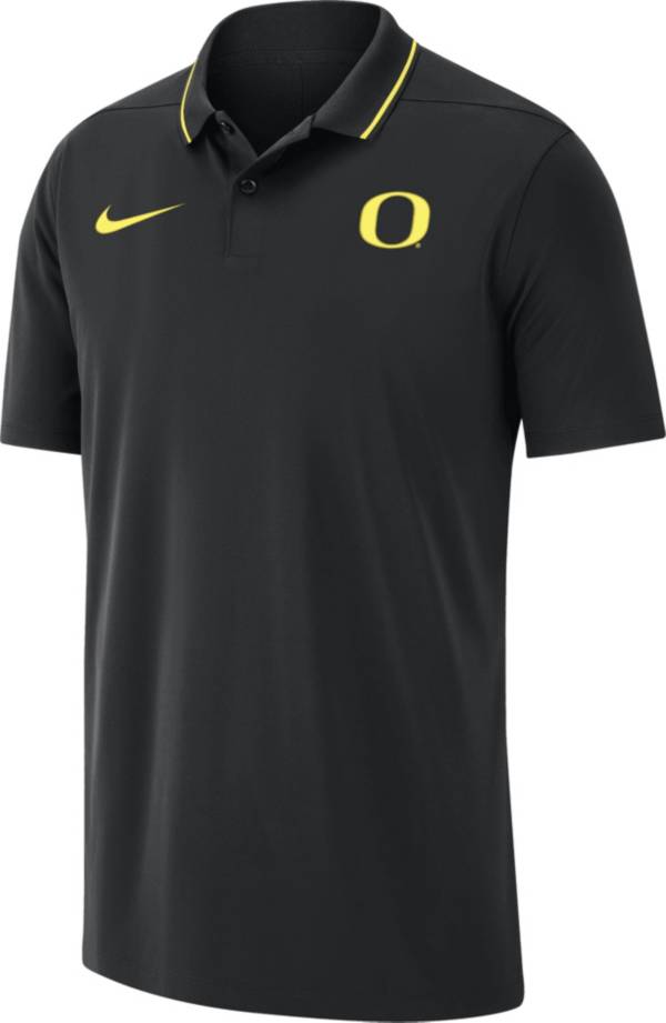 Nike Men's Oregon Ducks Black Dri-FIT Football Sideline Coaches Polo product image