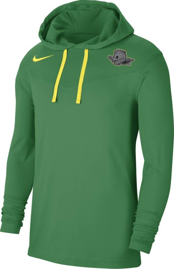 Nike Men's Oregon Ducks Green Dri-FIT Hoodie T-Shirt | Dick's Sporting ...