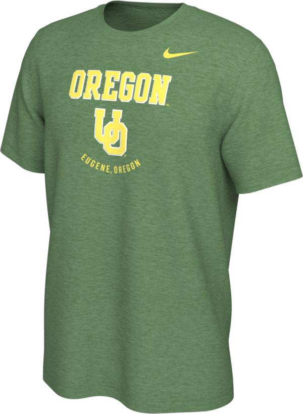 Nike Men's Oregon Ducks Green Dri-FIT Graphic Tri-Blend T-Shirt | Dick ...