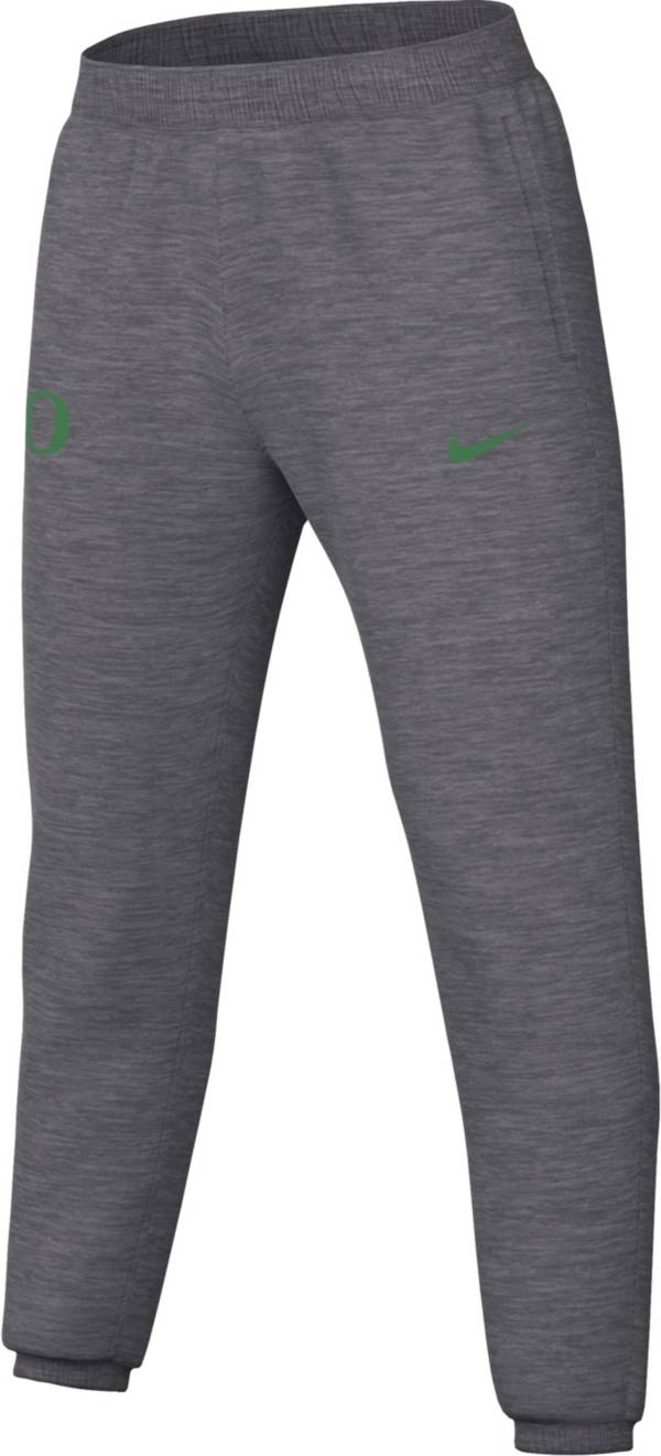 Nike Men's Oregon Ducks Grey Dri-FIT Spotlight Basketball Fleece Pants product image