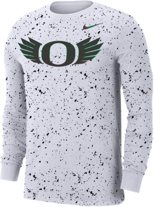 Nike Men's Oregon Ducks White Eggshell Max 90 Long Sleeve T-Shirt product image
