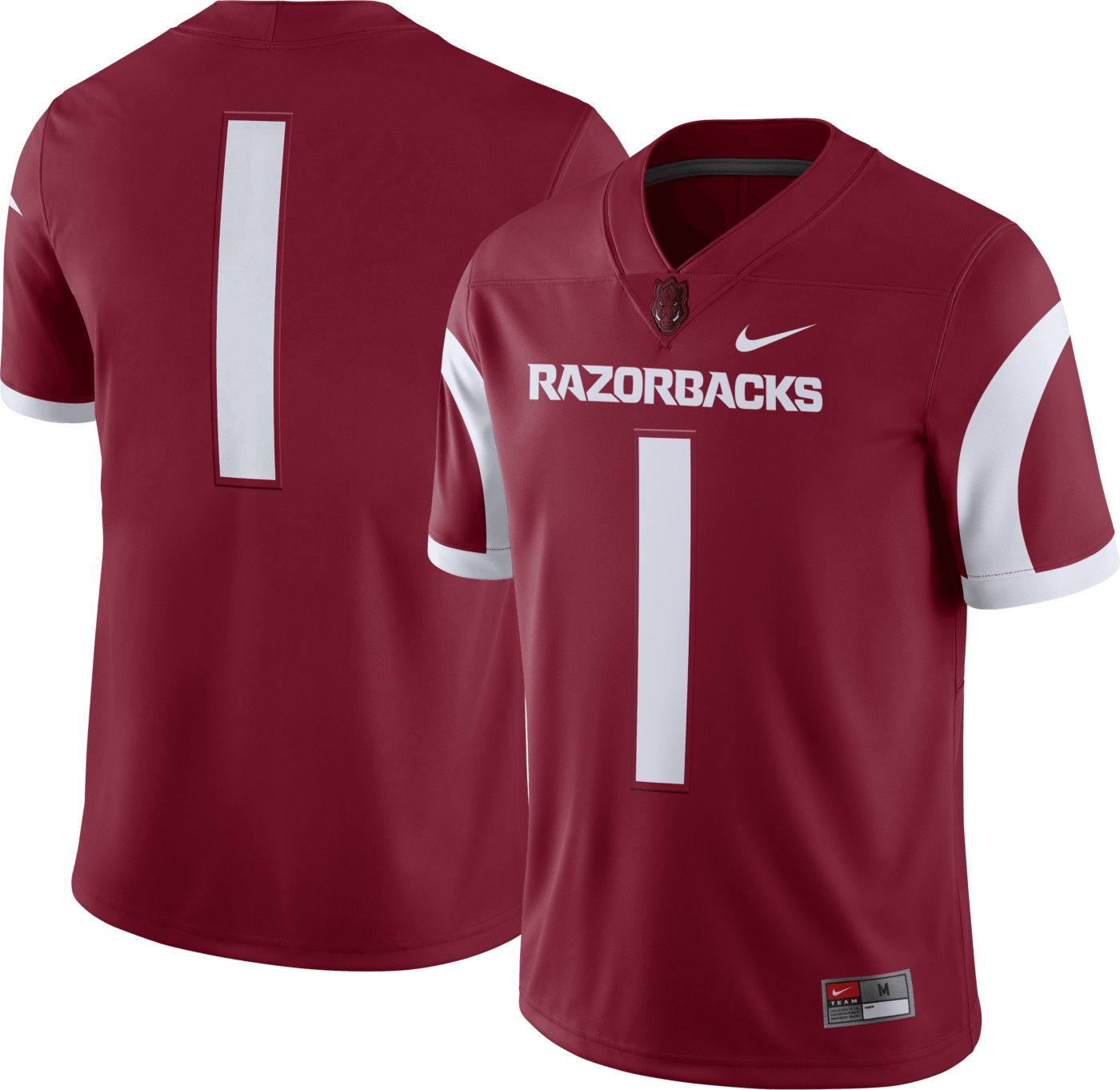 Men’s Nike Dri-Fit Arkansas Razorbacks Player Issued #2 Red cheapest Full Zip Jacket - XL