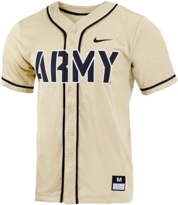 Men's Nike Gold Army Black Knights Replica Full-Button Baseball Jersey