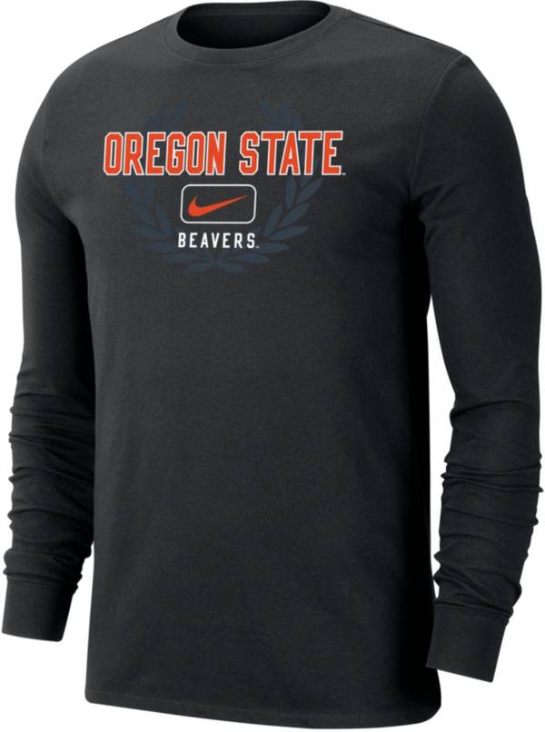 Nike Men's Oregon State Beavers Black Dri-FIT Cotton Name Drop Long Sleeve T-Shirt product image