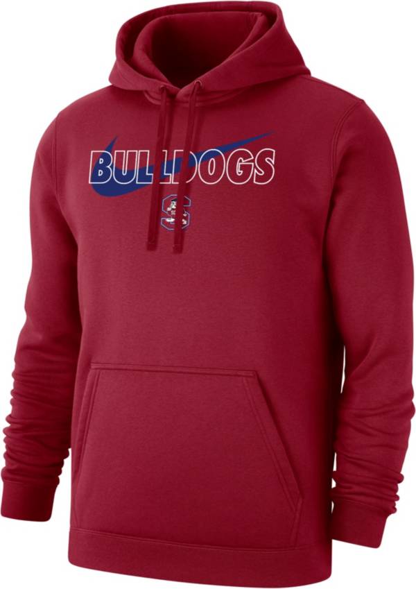 Nike Men's South Carolina State Bulldogs Garnet Club Fleece Wordmark Pullover Hoodie product image