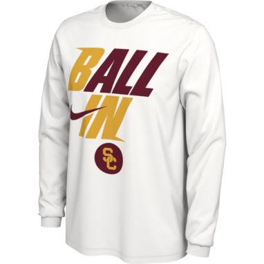 sorry, Nike Men's USC Trojans White 2022 Basketball BALL IN Bench Long Sleeve T-Shirt is currently out of stock