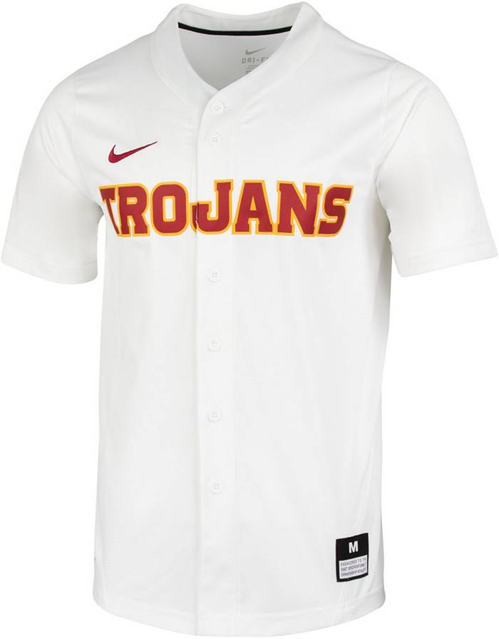 Men's Nike #15 White USC Trojans Game Jersey