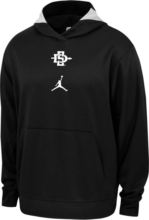 Jordan Men's San Diego State Aztecs Black Spotlight Basketball Dri-FIT Pullover Hoodie product image