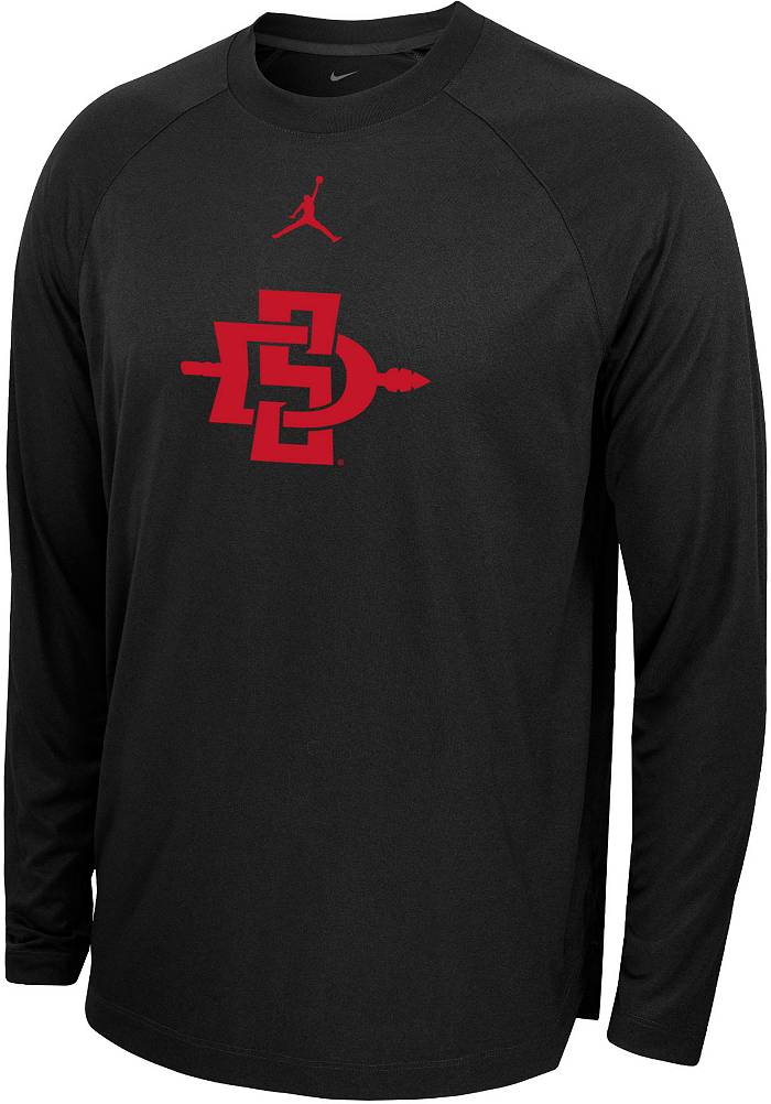 shopaztecs - Nike Jordan SDSU Basketball Dri-Fit Cotton Long Sleeve