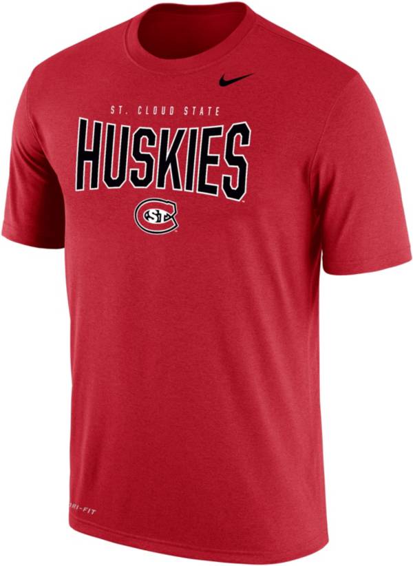 Nike Men's St. Cloud State Huskies Spirit Red Dri-FIT Cotton T-Shirt ...