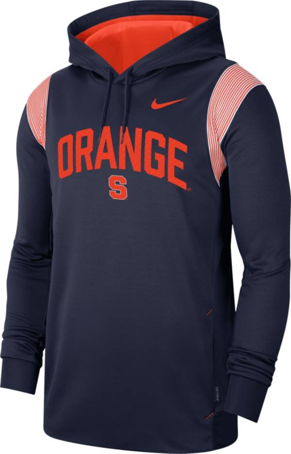 Nike Men's Syracuse Orange Blue Therma-FIT Football Sideline Hoodie product image