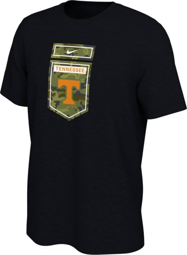 Nike Men's Tennessee Volunteers Black/Camo Veterans Day T-Shirt product image