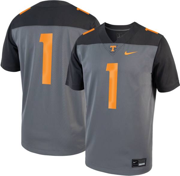Nike Men's Tennessee Volunteers #1 Grey Untouchable Game Football Jersey product image