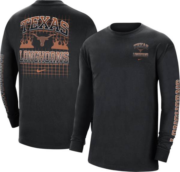 Nike Men's Texas Longhorns Black Max90 Long Sleeve T-Shirt product image