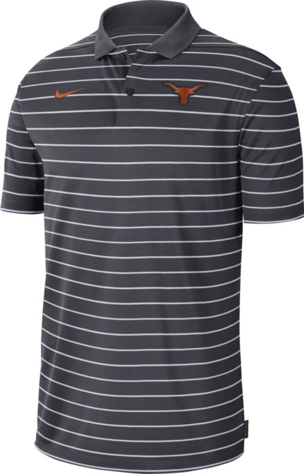 Nike Men's Texas Longhorns Grey Football Sideline Victory Dri-FIT Polo product image