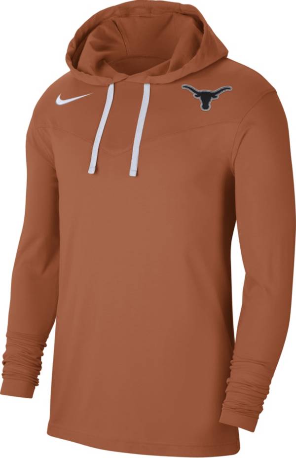 Nike Men's Texas Longhorns Burnt Orange Dri-FIT Hoodie T-Shirt product image