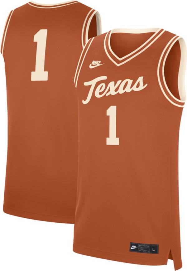 Custom texas store longhorns basketball jersey