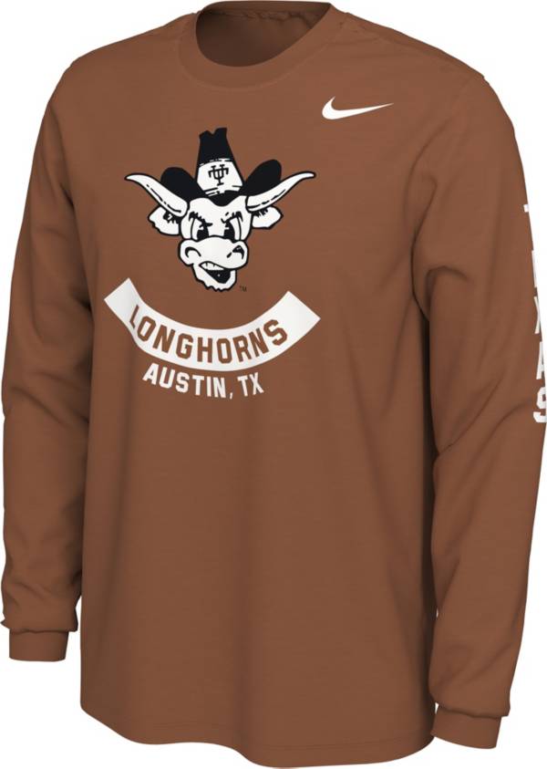 Nike Men's Texas Longhorns Burnt Orange Vault Logo Long Sleeve T-Shirt product image