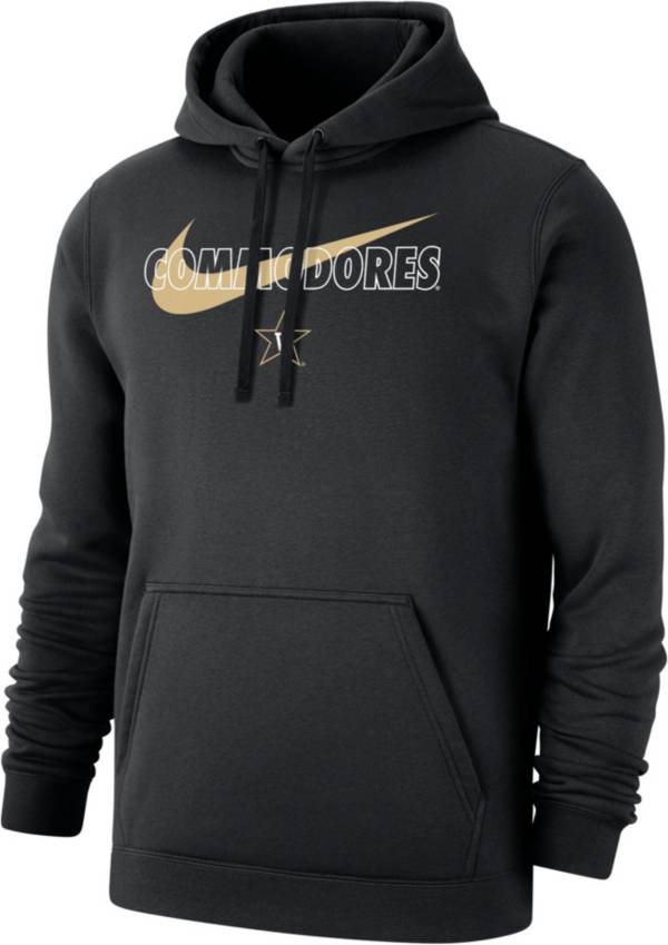 Nike Men s Vanderbilt Commodores Black Club Fleece Wordmark