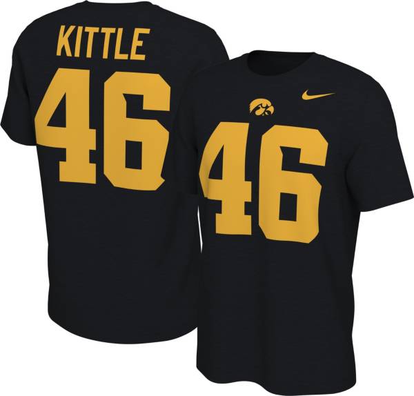 Nike Men's Iowa Hawkeyes George Kittle #46 Black Football Jersey T-Shirt |  Dick's Sporting Goods