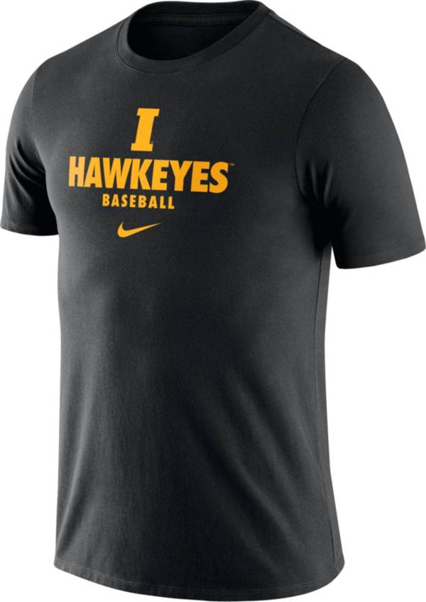 Nike Men's Iowa Hawkeyes Black Dri-FIT Legend Baseball T-Shirt product image