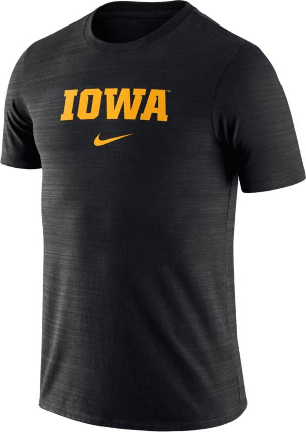 Nike Men's Iowa Hawkeyes Black Dri-FIT Velocity Legend Team Issue T ...