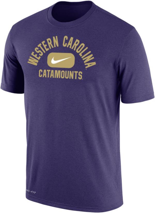 Nike Men's Western Carolina Catamounts Purple Dri-FIT Cotton Swoosh in Pill T-Shirt product image