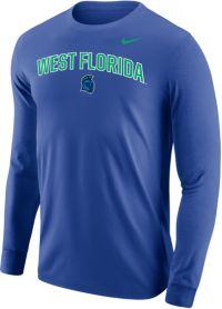 Nike Men's West Florida Argonauts Royal Blue Core Cotton Long Sleeve T ...