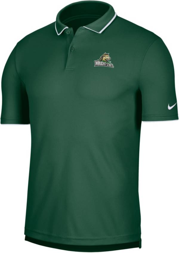 Nike Men's Wright State Raiders Green UV Collegiate Polo, XL