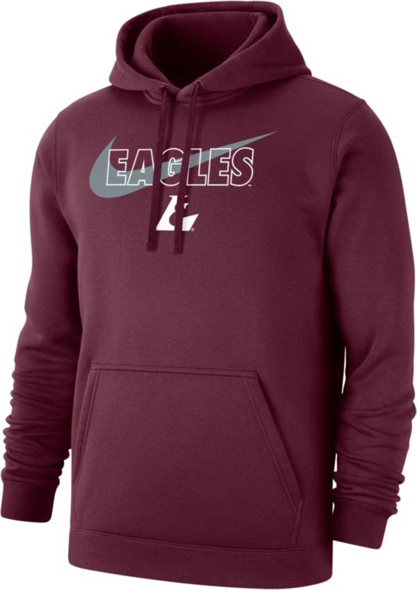 Nike Men's UW-La Crosse Eagles Maroon Club Fleece Wordmark Pullover Hoodie product image