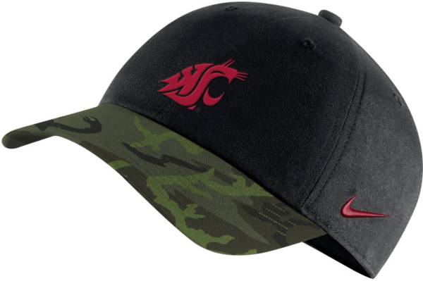 Nike Men's Washington State Cougars Black/Camo Military Appreciation Legacy91 Adjustable Hat product image
